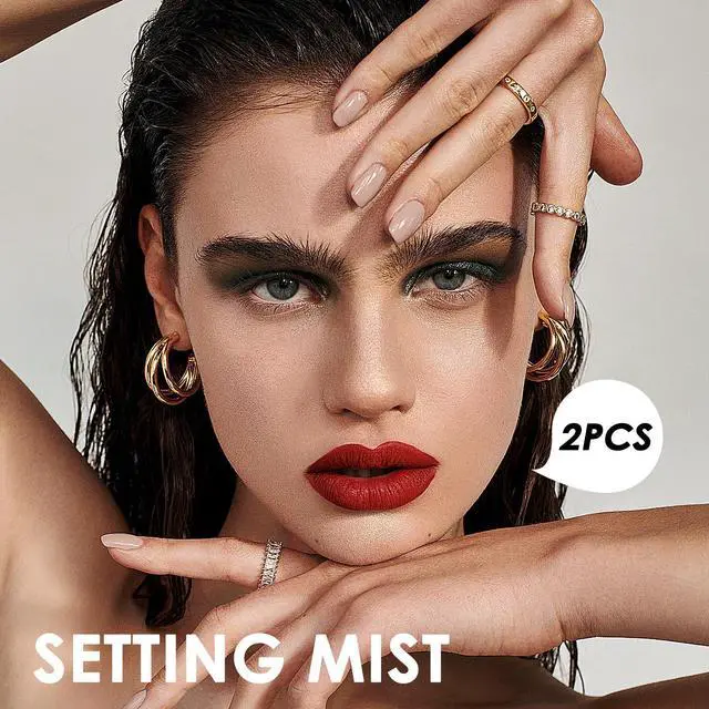 Alt view image 2 of 7 - LingHaoLH 2PCS Makeup Setting Spray Set, Face, Weightless, Long Lasting, Waterproof, Fixing, Smudge-proof, Hydrating & Refreshing, All Skin Types