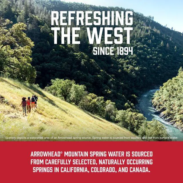 Alt view image 6 of 6 - Arrowhead Mountain Spring Water Bottles, 12 Pack - Still Bottled Water with Naturally Occurring Minerals & Electrolytes for Taste - 8 Fl Oz