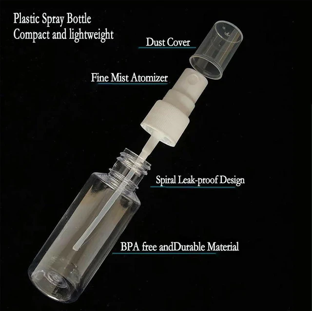 Alt view image 5 of 7 - Xolaawa 4Pk Clear Empty Travel Spray Bottles, Leakproof for Toner Face Hair