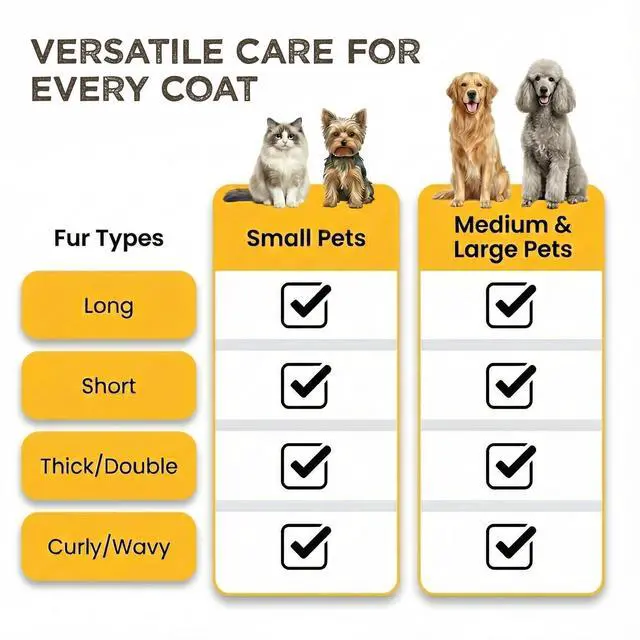 Alt view image 6 of 6 - Deshedding Dog Brush for Shedding Self Clean Cat Brush Deshedding & Grooming Tool for Long Haired and Short Haired Dogs, Slicker Brushes for Dogs, Skin-Friendly, Retractable Bristles, Easy to Clean