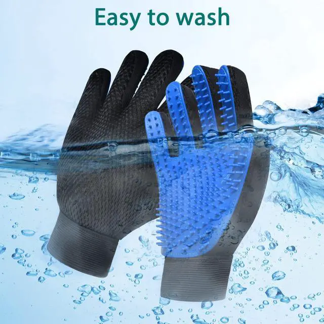 Alt view image 6 of 6 - GJEASE Cat Grooming Glove Brush,Pet Hair Remover Tool,Reusable Dog Hair Fur Remover for Carpet,Furniture,Couch,Clothes,Eco-Friendly and High efficiency