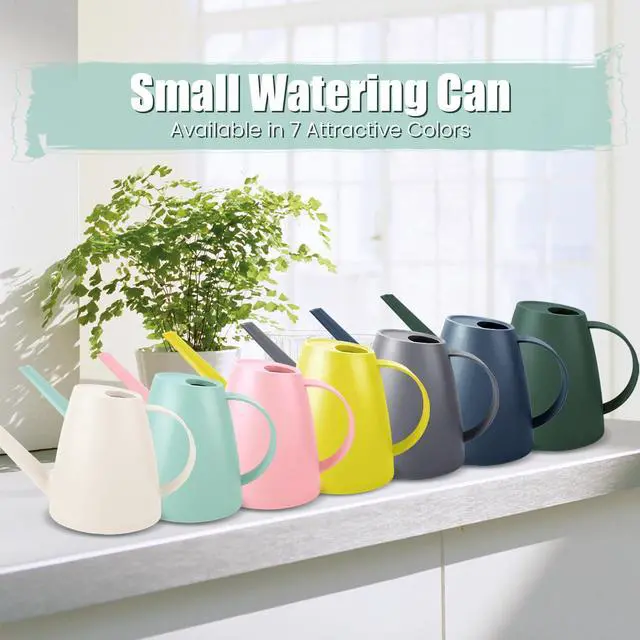 Alt view image 7 of 7 - 1.8L Watering Can for Indoor Plants, Small Watering Can with Long Spout & Removable Nozzle, Plastic Indoor Water Can for House Plants, Garden Flowers(Approx. 0.5 Gallon)