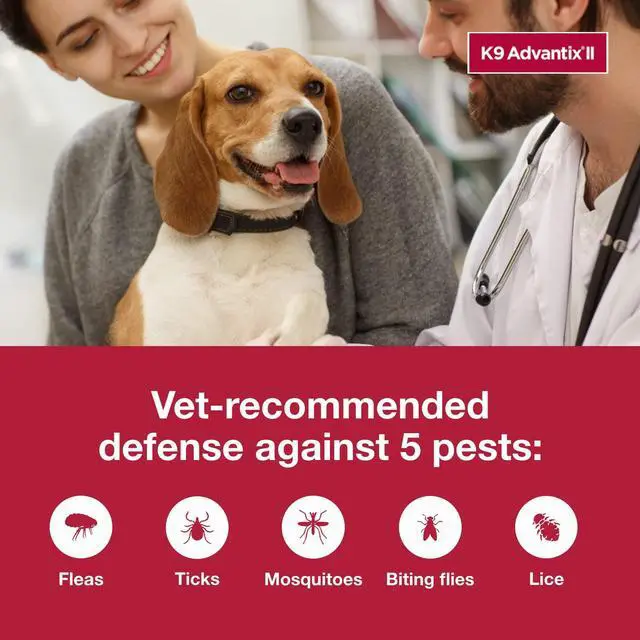 Alt view image 5 of 7 - K9 Advantix II Medium Dog Vet-Recommended Flea, Tick & Mosquito Treatment & Prevention | Dogs 11-20 lbs. | 1-Mo Supply
