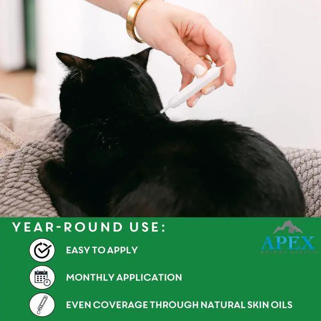 Alt view image 6 of 7 - Apex Plus Cat Flea and Tick Treatment | 6-Month Supply, Over 1.5 lbs | Flea Treatment for Cats & Kittens | 24-Hour Activation, Waterproof, 30-Day Protection