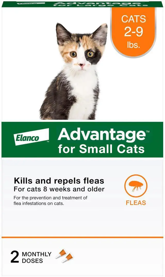 Main image of Advantage Topical Cat Flea Treatment and Prevention for Small Cats 2-9 lbs. | Apply Flea Drops Monthly | 2 Treatments