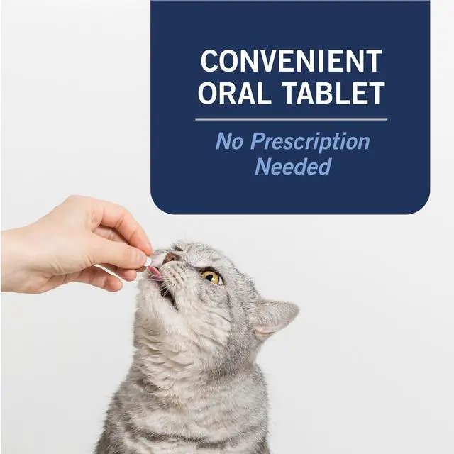 Alt view image 5 of 7 - PetArmor CAPACTION (nitenpyram) Oral Flea Treatment for Cats, Cat Flea Treatment Pill, Fast Acting Tablets Start Killing in 30 Minutes, 2-25 lbs, 6 Doses