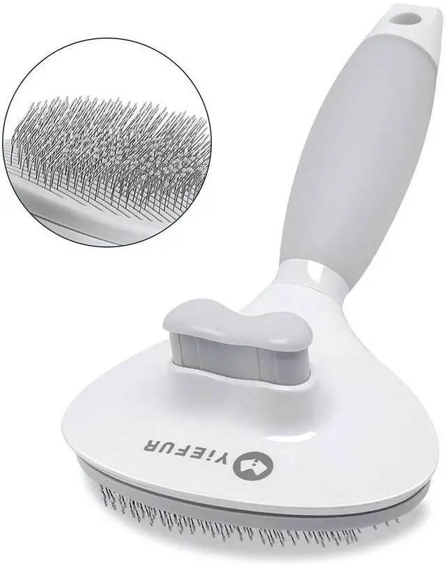 Main image of Cat Hair Brush,Cat Brush for Shedding,Soft Silicone Self Cleaning Brushes for Short and Long Haired Cats for Grooming and Shedding