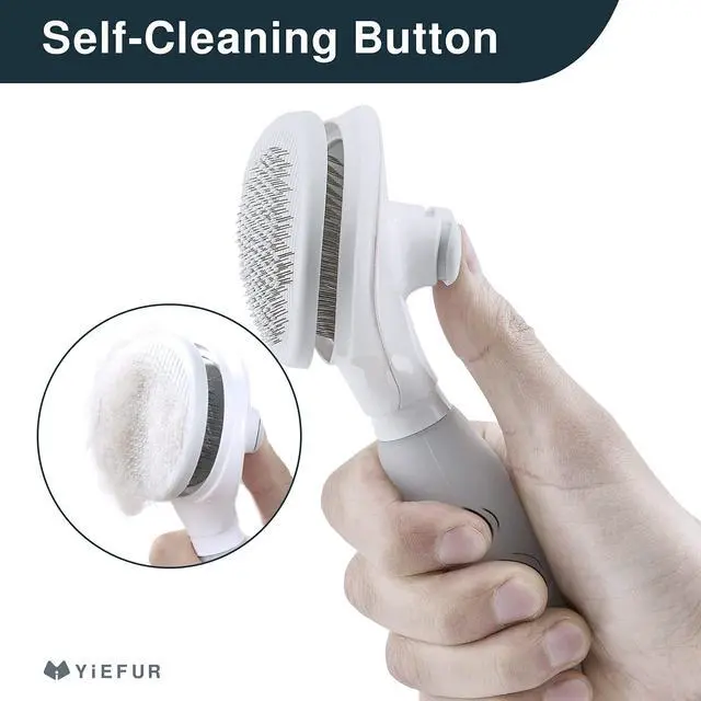 Alt view image 2 of 6 - Cat Hair Brush,Cat Brush for Shedding,Soft Silicone Self Cleaning Brushes for Short and Long Haired Cats for Grooming and Shedding