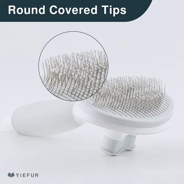 Alt view image 3 of 6 - Cat Hair Brush,Cat Brush for Shedding,Soft Silicone Self Cleaning Brushes for Short and Long Haired Cats for Grooming and Shedding