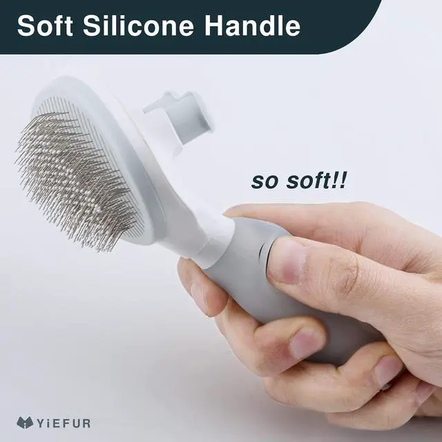 Alt view image 4 of 6 - Cat Hair Brush,Cat Brush for Shedding,Soft Silicone Self Cleaning Brushes for Short and Long Haired Cats for Grooming and Shedding