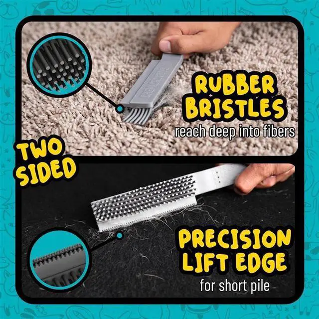 Alt view image 3 of 7 - Chemical Guys Professional Rubber Pet Hair Removal Brush Multi Surface Detailing & Pet Hair Removal Tool for Cars, Trucks, SUVs, RVs & Home Removes Lint and Debris from Upholstery and Carpet