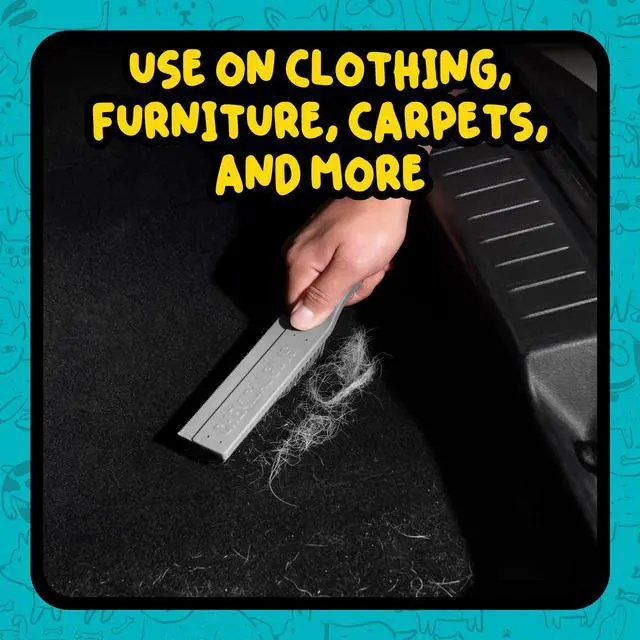 Alt view image 2 of 7 - Chemical Guys Professional Rubber Pet Hair Removal Brush Multi Surface Detailing & Pet Hair Removal Tool for Cars, Trucks, SUVs, RVs & Home Removes Lint and Debris from Upholstery and Carpet