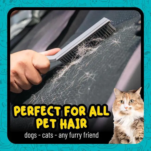 Alt view image 4 of 7 - Chemical Guys Professional Rubber Pet Hair Removal Brush Multi Surface Detailing & Pet Hair Removal Tool for Cars, Trucks, SUVs, RVs & Home Removes Lint and Debris from Upholstery and Carpet