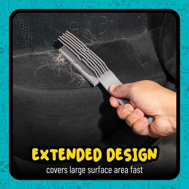 Alt view image 5 of 7 - Chemical Guys Professional Rubber Pet Hair Removal Brush Multi Surface Detailing & Pet Hair Removal Tool for Cars, Trucks, SUVs, RVs & Home Removes Lint and Debris from Upholstery and Carpet