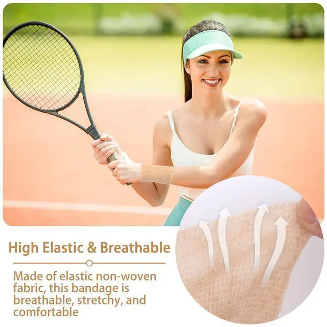 Alt view image 4 of 7 - Self Adhesive Bandage Wrap 4 in, Elastic Vet Wrap, Athletic Sports Wraps