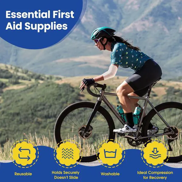 Alt view image 7 of 7 - 6" Elastic Bandage Wrap Compression Bandage for Waist Leg, 4 Pack