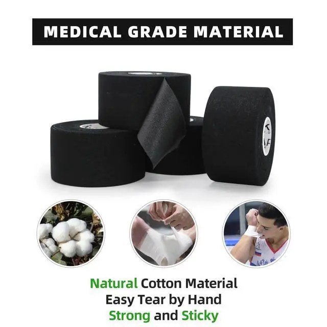 Alt view image 2 of 7 - Athletic Sports Tape 4 Packs 45ft Per Roll Strong Adhesion