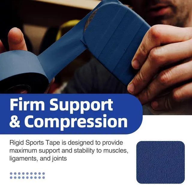Alt view image 4 of 7 - 4 Rolls Athletic Tape, Sports Tape for Injuries, Rigid, Easy Tear