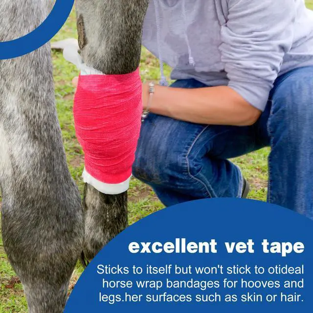 Alt view image 4 of 7 - 12 Pack Self Adhesive Bandage Wrap, 3" X 5 Yards Elastic Cohesive Bandage Wrap, Vet Wrap, Ankle Tape, Tattoo Grip Tape Wrap, Color Athletic Tape