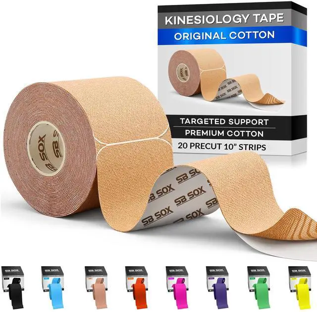 Main image of Original Cotton Kinesiology Tape Roll, 16ft (Nude - Precut)