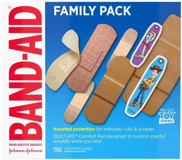 Main image of Brand Adhesive Bandages Family Pack, Assorted Sizes, 110 Count