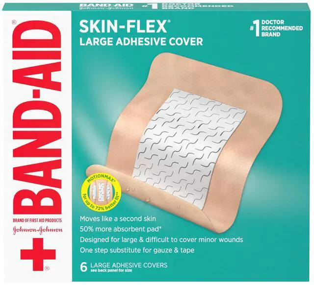 Main image of Skin-Flex Adhesive Bandages, Large Size, 6 Count