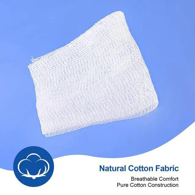 Alt view image 2 of 7 - 200 Woven Gauze Sponges 4x4, 8-Ply Non-Sterile Guaze Pads