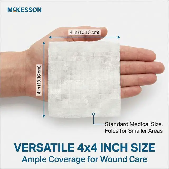 Alt view image 7 of 7 - Sterile Woven Gauze Sponges 4x4, 50 ct, 25 Pouches, 2 per Pouch