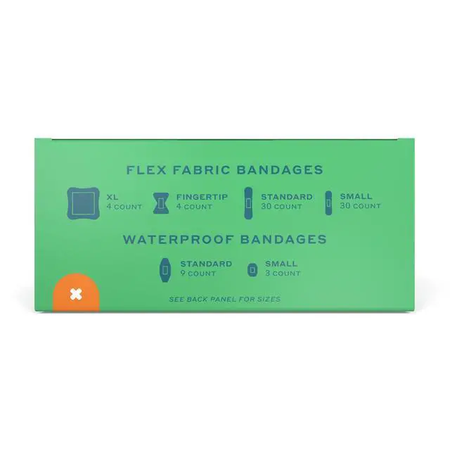Alt view image 5 of 6 - Bandage Family Pack | Adhesive Flexible Fabric & Waterproof Bandages | Assorted Shapes and Patterns for Minor Cuts, Scrapes, and Wounds - 80 Count