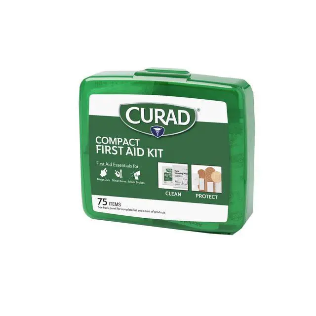 Alt view image 2 of 4 - Compact First Aid Kit, Green 75 Items, 1 Each