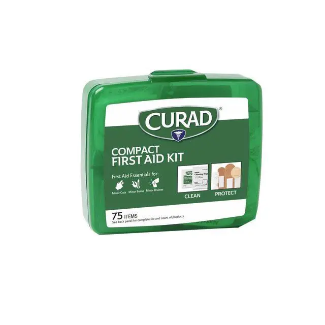 Alt view image 3 of 4 - Compact First Aid Kit, Green 75 Items, 1 Each