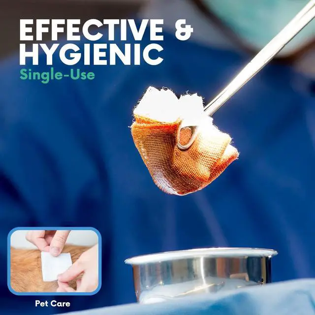 Alt view image 7 of 7 - 4x4 Gauze Pads - 12 Ply Woven Pack of 200 - Ultra Absorbent Soft Non-Sterile Surgical Sponges for Wound Dressing, Debridement, Cleaning and Prepping