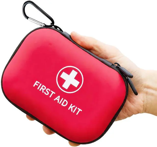 Main image of 138 Pcs Mini First Aid Kit Travel Size, TSA Approved Small First Aid Kit for Car, Hiking & Home, Compact Travel Medicine Kit, Med Kit