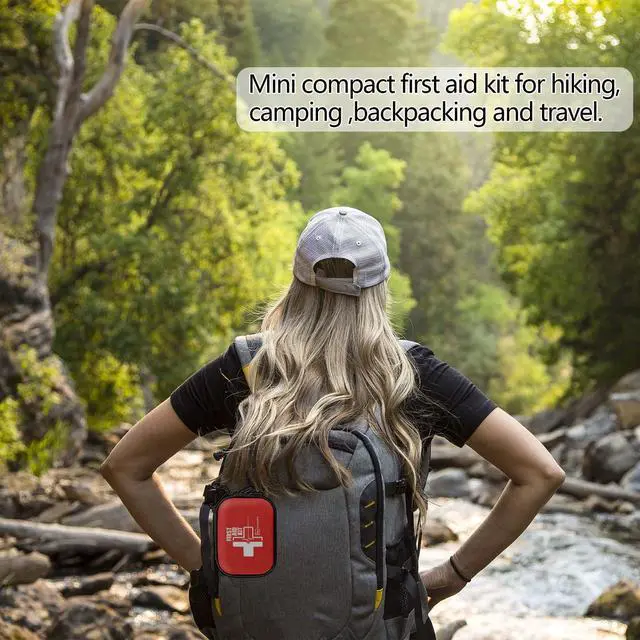 Alt view image 6 of 7 - Portable Mini First Aid Kit Compact Medical Kits with Compartments, Waterproof Small EVA Case for Car, Home, Outdoors, Sports, Camping, Hiking and Office