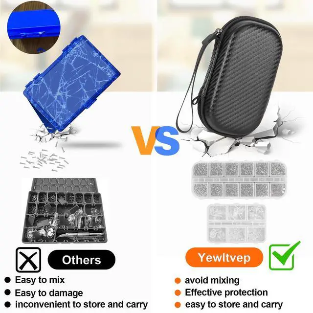 Alt view image 6 of 7 - Eyeglass Repair Kit with Screws, Eye Glasses Repair Kit with Case