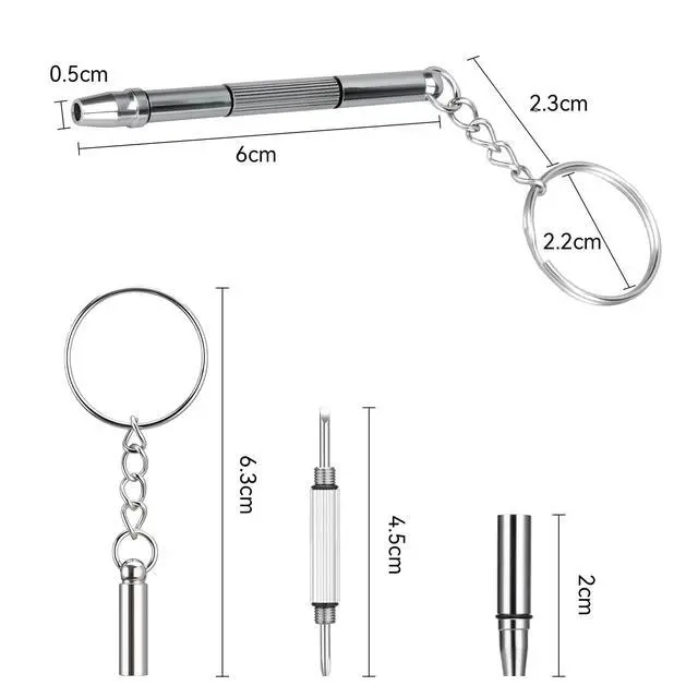Alt view image 4 of 7 - Eyeglass Repair Kit, 120PCS Stainless Steel Tiny Screws & Screwdriver Set
