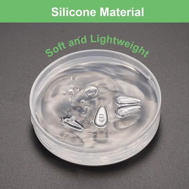 Alt view image 3 of 7 - Eyeglasses Nose Pads, 15 x 8mm Screw-in Nose Pads for Glasses