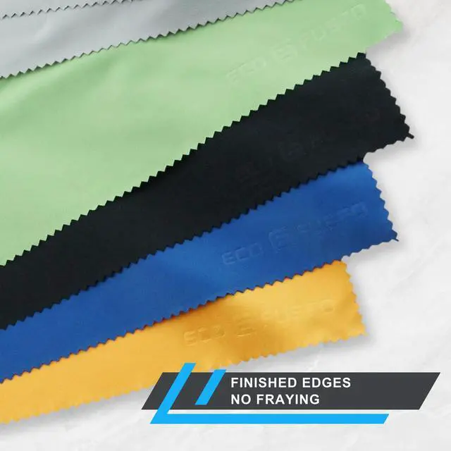 Alt view image 4 of 7 - XL Microfiber Cleaning Cloths - 5 Pack - 12 x 12 inch (30.5 x 30.5 cm) - Quickly Remove Fingerprints, Dust and Smudges from Tablet, TV and Notebook Screens Without Scratches or Marks