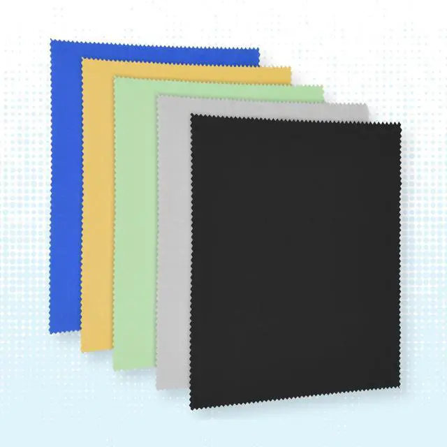 Alt view image 5 of 7 - XL Microfiber Cleaning Cloths - 5 Pack - 12 x 12 inch (30.5 x 30.5 cm) - Quickly Remove Fingerprints, Dust and Smudges from Tablet, TV and Notebook Screens Without Scratches or Marks