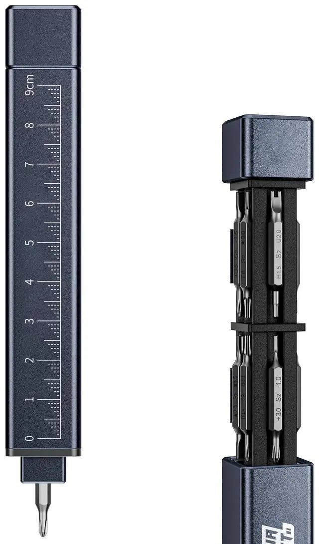Main image of 20 in 1 Metal Precision Screwdriver Set, 10 Pcs Reinforced S2 Steel Precision Double-head Bits, Manual Pen Shaped Screwdriver Kit, Portable Screwdriver Repair Tool Kit