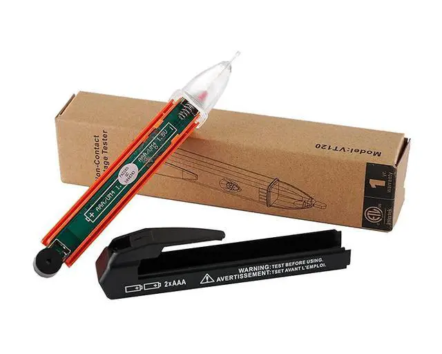 Alt view image 6 of 6 - Non-Contact Voltage Tester Tools,LED Flashlight,Buzzer Alarm,AC Voltage Detector Pen,Test Range 60V - 1000V for Live/Null Wire Judgment