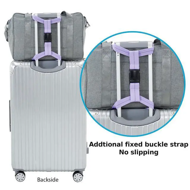 Alt view image 4 of 7 - Luggage Straps Bag Bungee for Suitcase Add a Bag TSA Approved