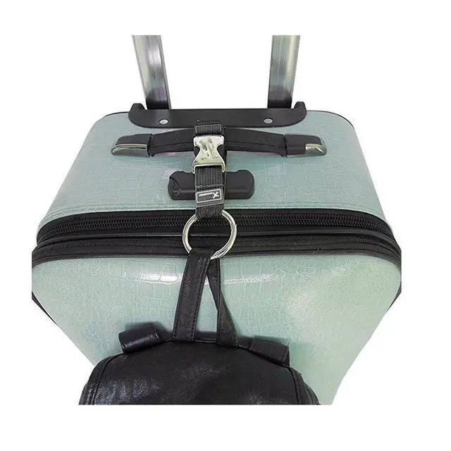 Alt view image 6 of 7 - Add-A-Bag Luggage Strap Jacket Gripper, Luggage Straps Baggage Suitcase Belts Travel Accessories - Make Your Hands Free, Easy to Carry Your Extra Bags, Black