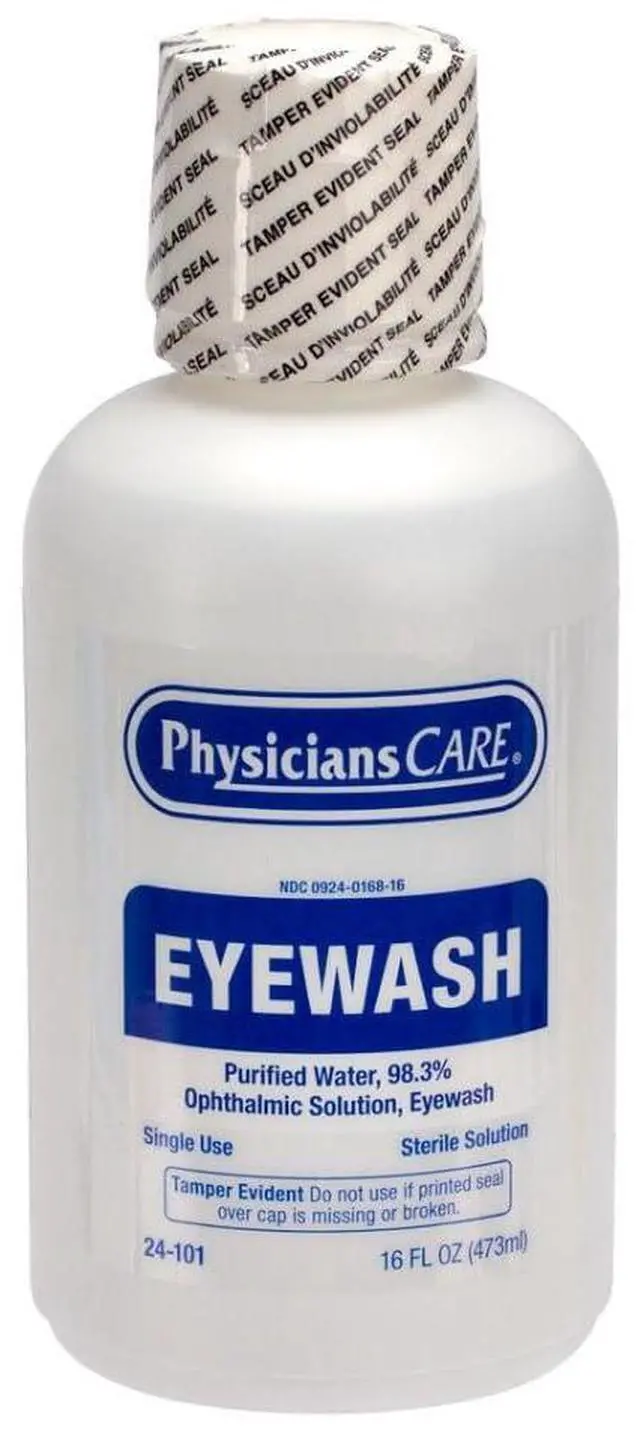 Main image of Eye Wash Solution, Sterile Isotonic Buffered Solution for Flushing & Irrigating Eyes, 16-oz Bottle