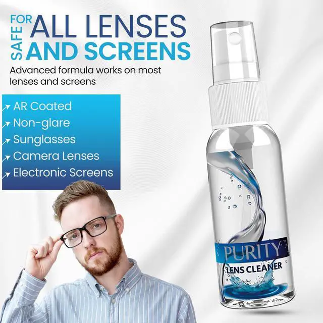 Alt view image 7 of 7 - Eyeglass Family Pack - Multi-Size Kit - 1x1oz, 1x2oz, 1x4oz, 1x8oz Bottles + 4 Premium Microfiber Cloths - Safe for All Lenses, Eyeglasses, & Screens - Streak-Free Formula