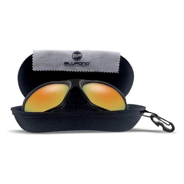 Alt view image 3 of 6 - Sunglasses Case Semi Hard EVA Shell with Metal Hanging Hook Belt Clip Sun Glasses Storage