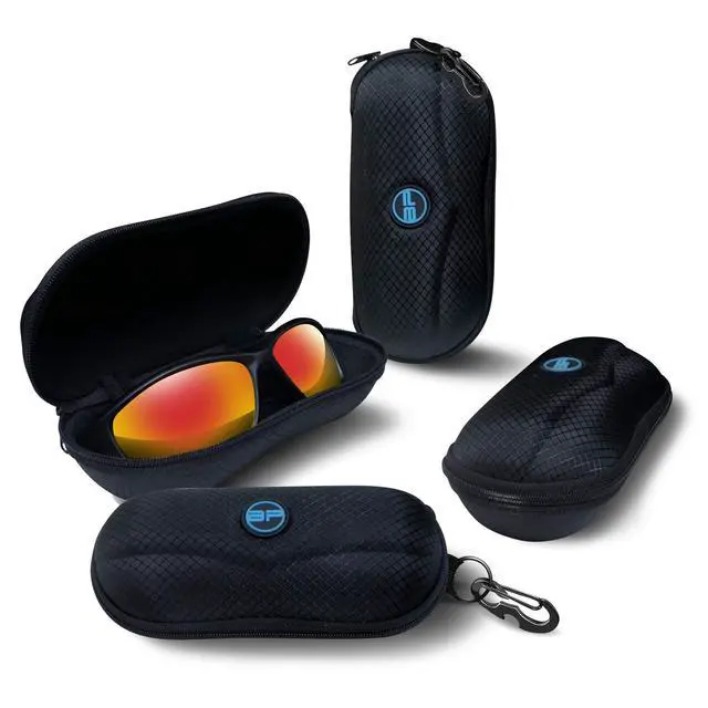 Alt view image 4 of 6 - Sunglasses Case Semi Hard EVA Shell with Metal Hanging Hook Belt Clip Sun Glasses Storage