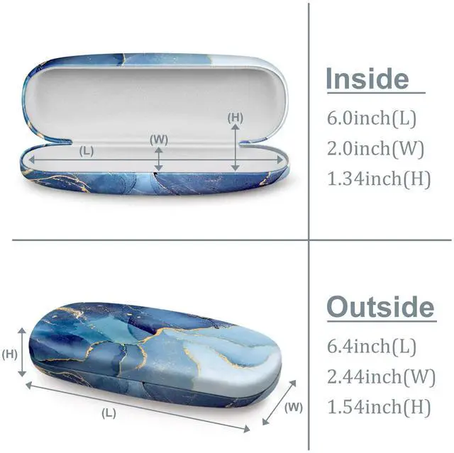 Alt view image 3 of 7 - Hard Shell Eyeglasses Case, Portable Protective Glasses Cover