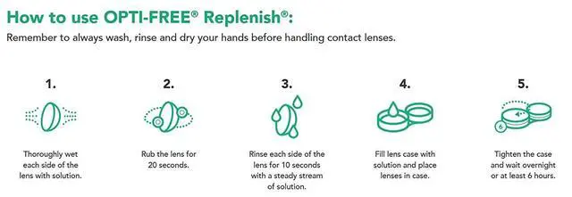 Alt view image 3 of 3 - Replenish Multi-Purpose Contact Lens Solution, 10 Fl Oz, 2 Pack