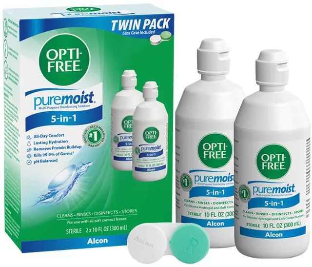 Main image of Puremoist Multi-Purpose Contact Lens Solution, 10 Fl Oz, 2 Pack